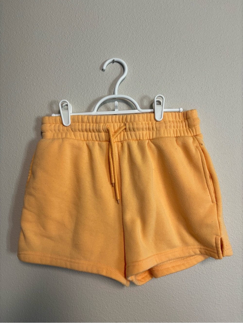 refuge Peach Drawstring Terry Athletic Shorts